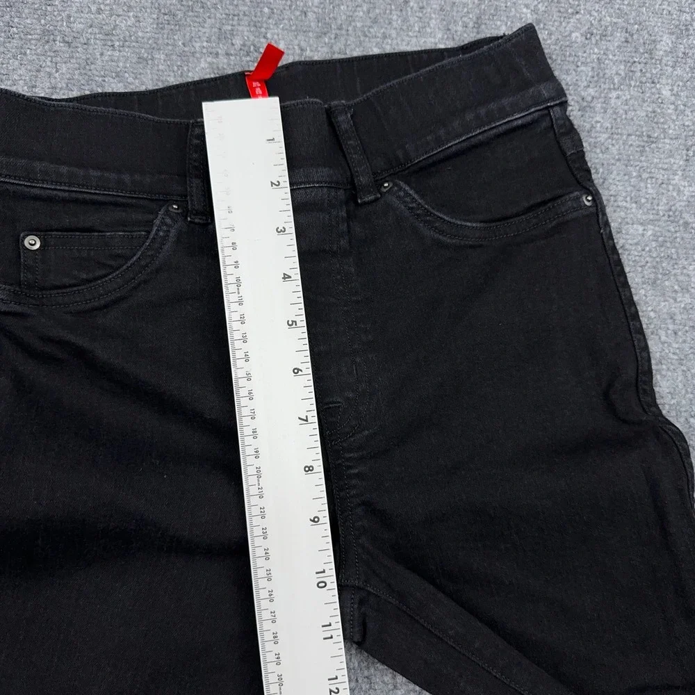 Spanx EveryWear Ankle Skinny Jeans Womens S Black‎ Pull-On High Rise 20278R